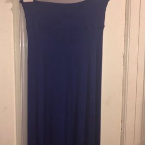 dark blue mixed with purple shirt long and modest